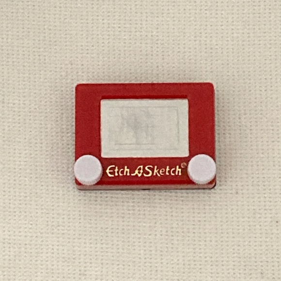 Super Cute Mini Etch-a-Sketch, Red, Classic Toy - Picture 2 of 4